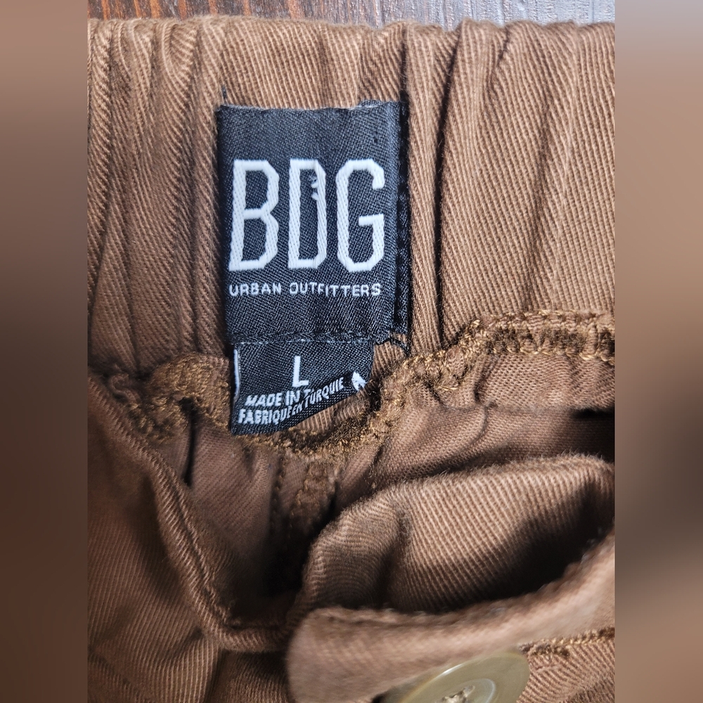 Urban Outfitters BDG Brown Utility Cargo High-Rise Pants Large - Picture 2 of 10